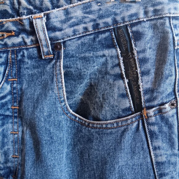 Vintage Women's 34x33 Jeans 1980's Legend Distress Mom Preppy High Waist - Picture 3 of 8